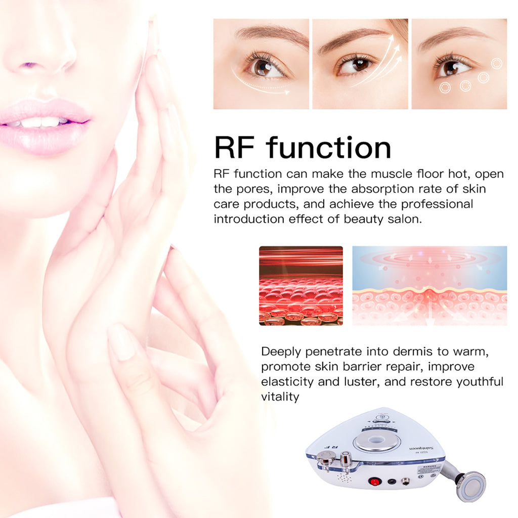 SQ20 เครื่อง RF ดูแลใบหน้าและผิวกาย พร้อมหัวเปลี่ยนได้ 3 แบบ