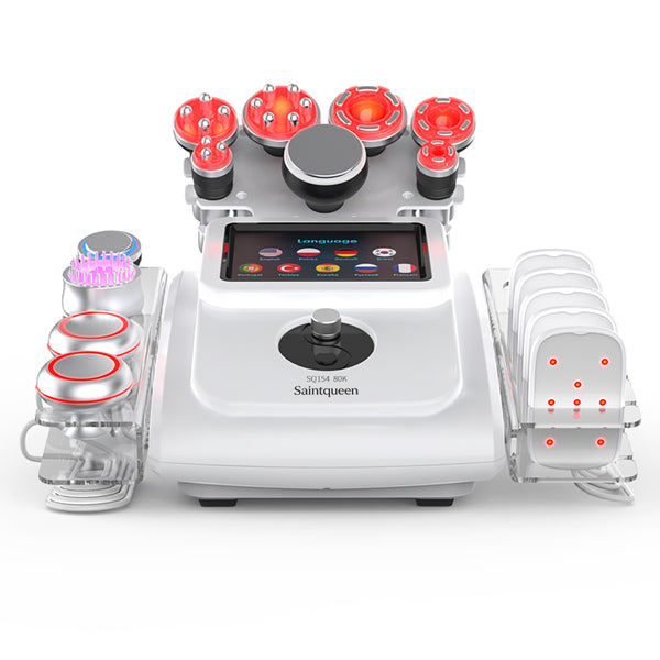 SQ154A Max เครื่องคาวิเทชันอัลตราโซนิก 80K และ RF แบบ 11-in-1 พร้อมแผ่นเลเซอร์