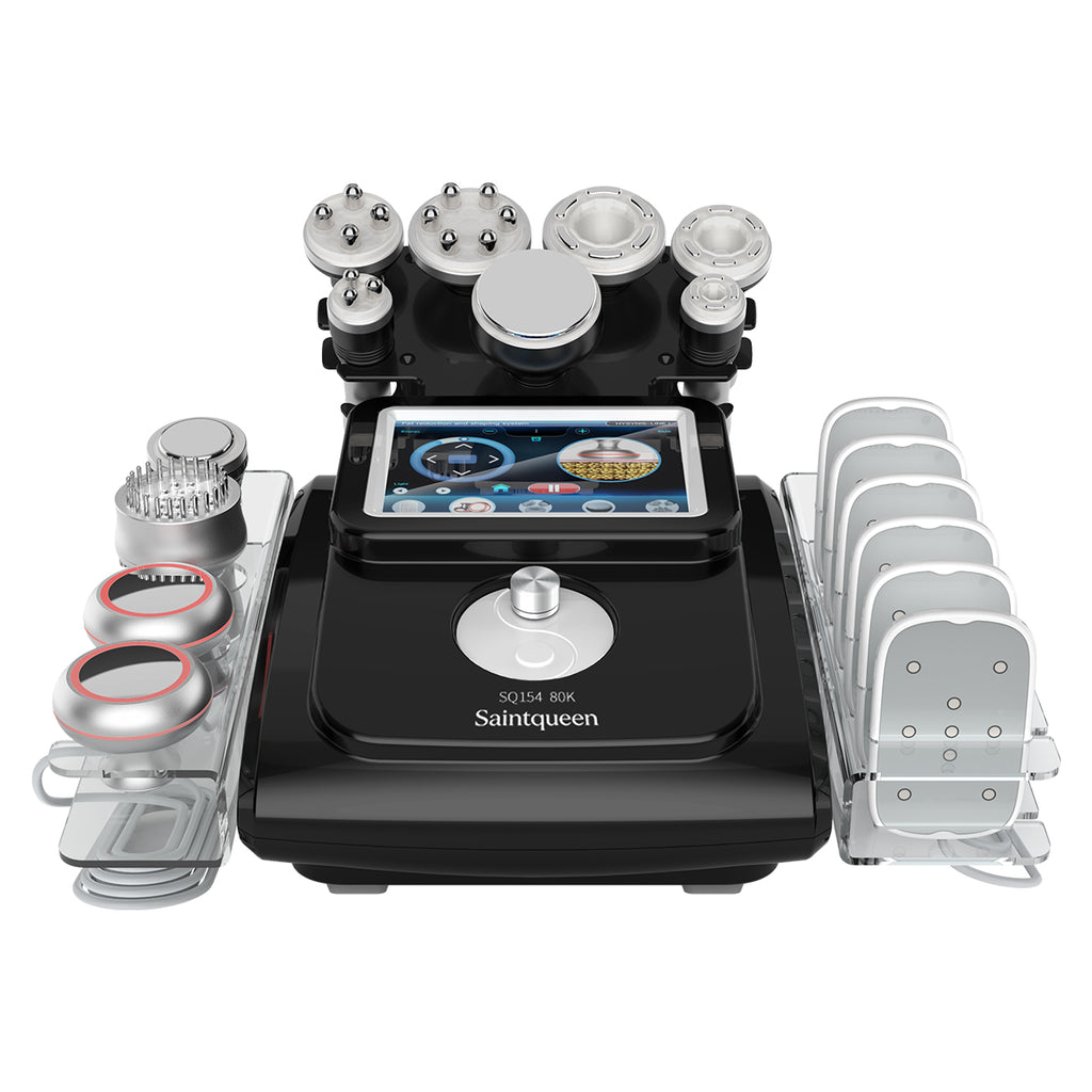 SQ154C Max เครื่องคาวิเทชันอัลตราโซนิก 80K และ RF แบบ 11-in-1 พร้อมแผ่นเลเซอร์