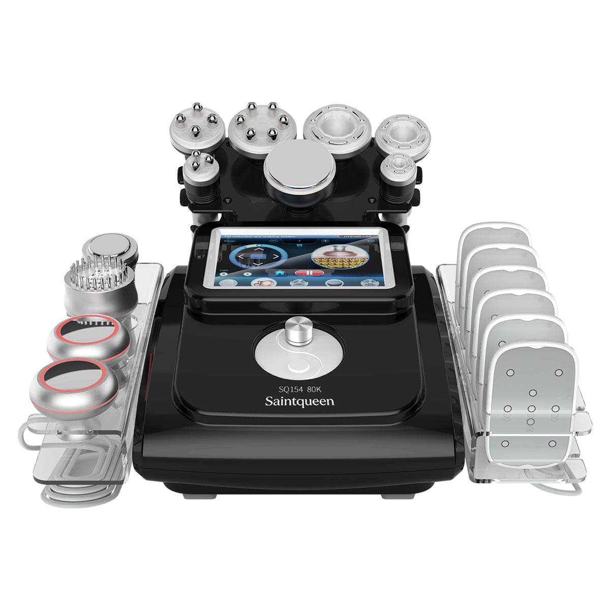 SQ154C Max เครื่องคาวิเทชันอัลตราโซนิก 80K และ RF แบบ 11-in-1 พร้อมแผ่นเลเซอร์