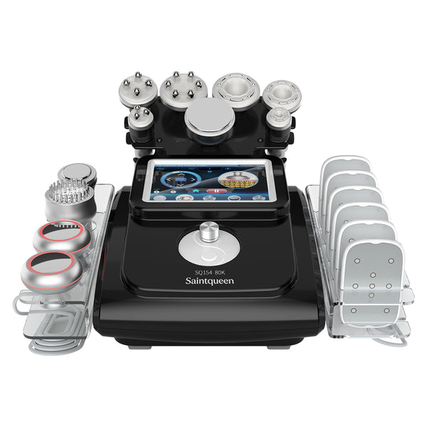 SQ154C Max เครื่องคาวิเทชันอัลตราโซนิก 80K และ RF แบบ 11-in-1 พร้อมแผ่นเลเซอร์