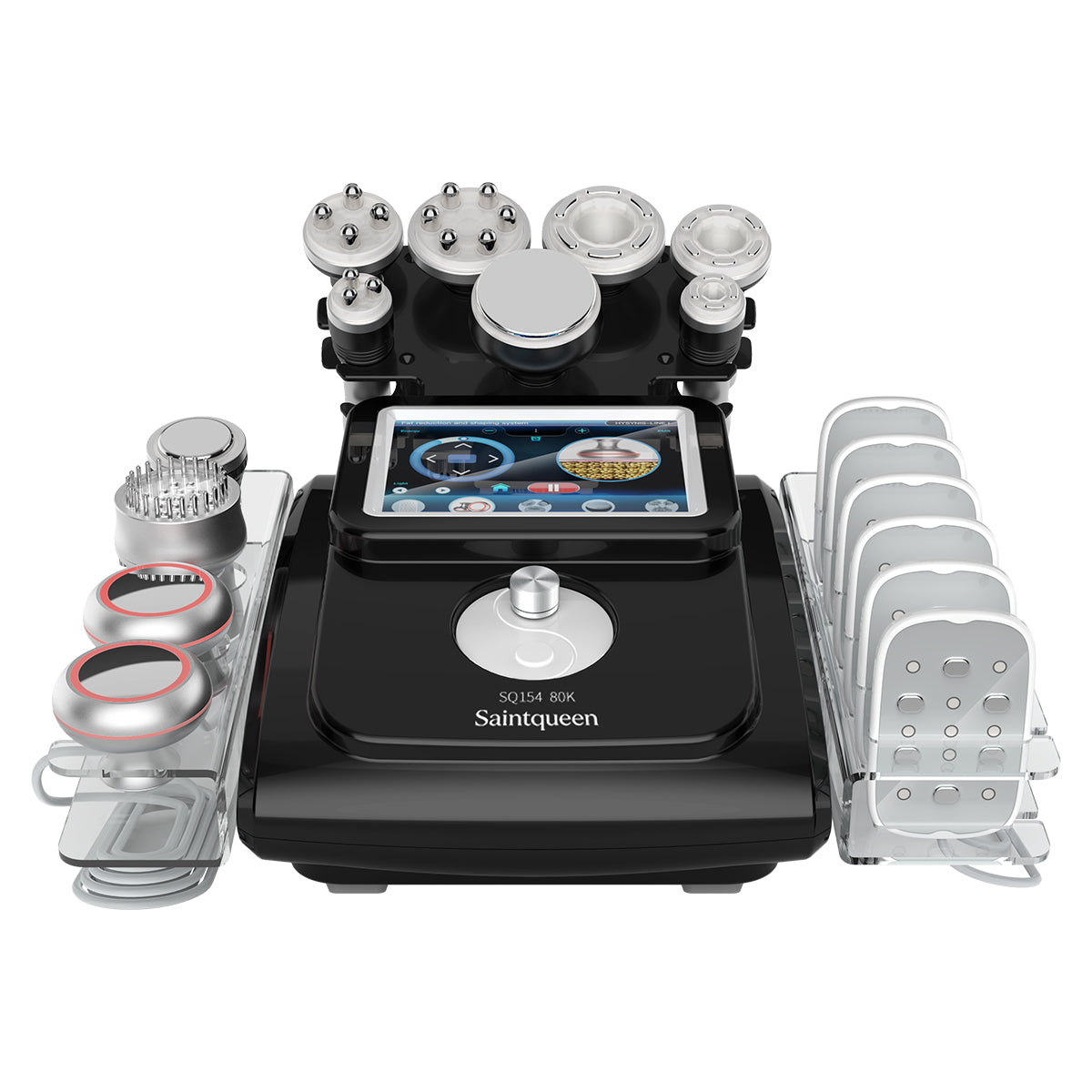 SQ154D Max เครื่องคาวิเทชันอัลตราโซนิก 80K และ RF แบบ 11-in-1 พร้อมแผ่นเลเซอร์ + ไมโครเคอร์เรนต์