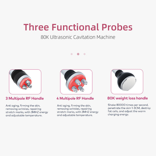 SQ148 Basic เครื่องคาวิเทชันอัลตราโซนิก 80K และ RF แบบ 3-in-1