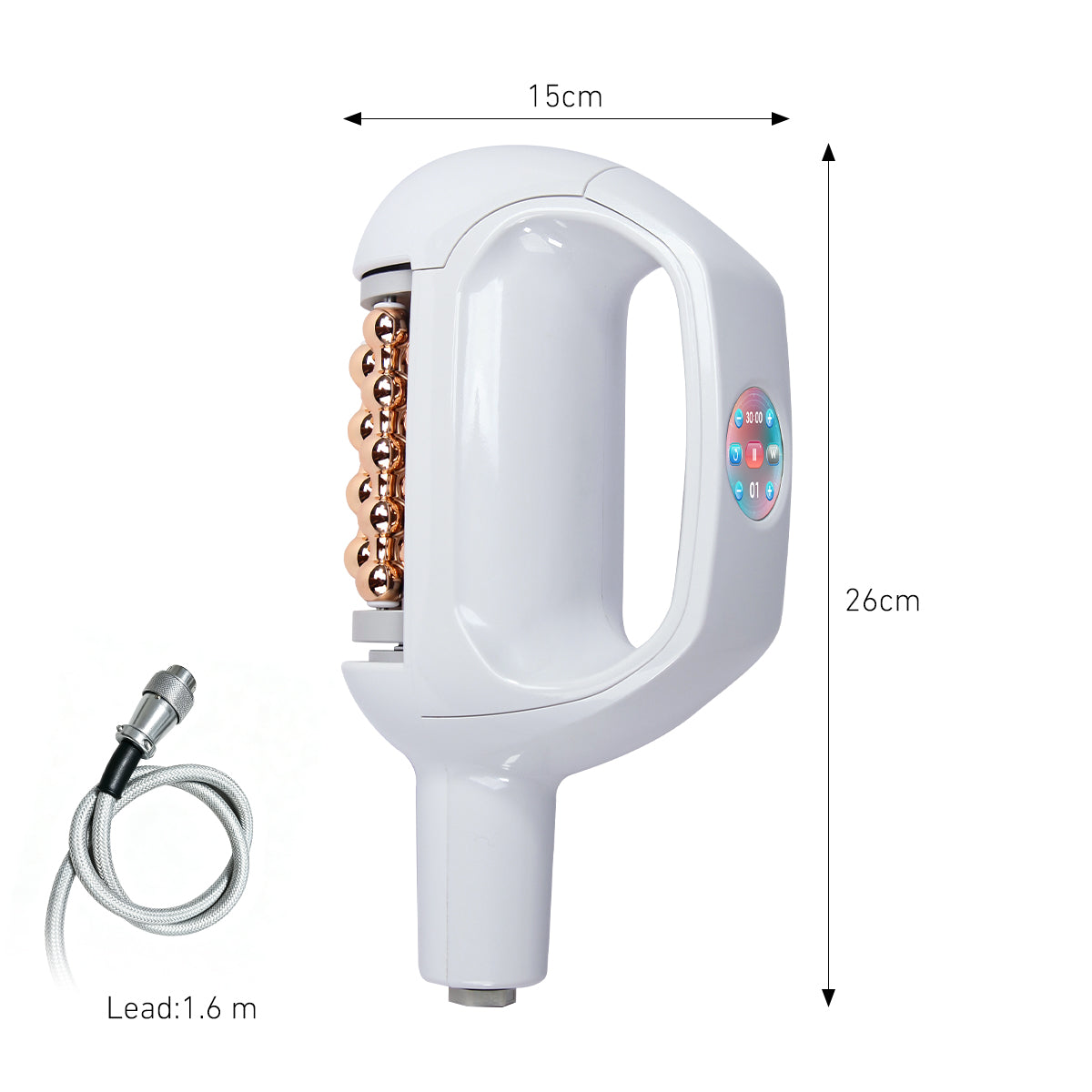 SQ160B เครื่องลูกกลิ้งบอลหมุนภายใน 360° นวดกดและสั่นระดับไมโครสำหรับดูแลรูปร่างและใบหน้า พร้อมหัวคู่ เพื่อดูแลการไหลเวียนน้ำเหลืองและผิวดูเรียบเนียนกระชับ