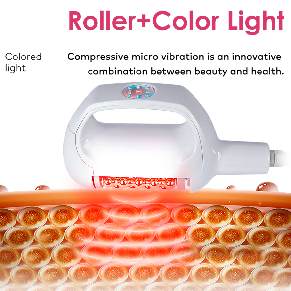 SQ160B เครื่องลูกกลิ้งบอลหมุนภายใน 360° นวดกดและสั่นระดับไมโครสำหรับดูแลรูปร่างและใบหน้า พร้อมหัวคู่ เพื่อดูแลการไหลเวียนน้ำเหลืองและผิวดูเรียบเนียนกระชับ รูปสินค้ารอง