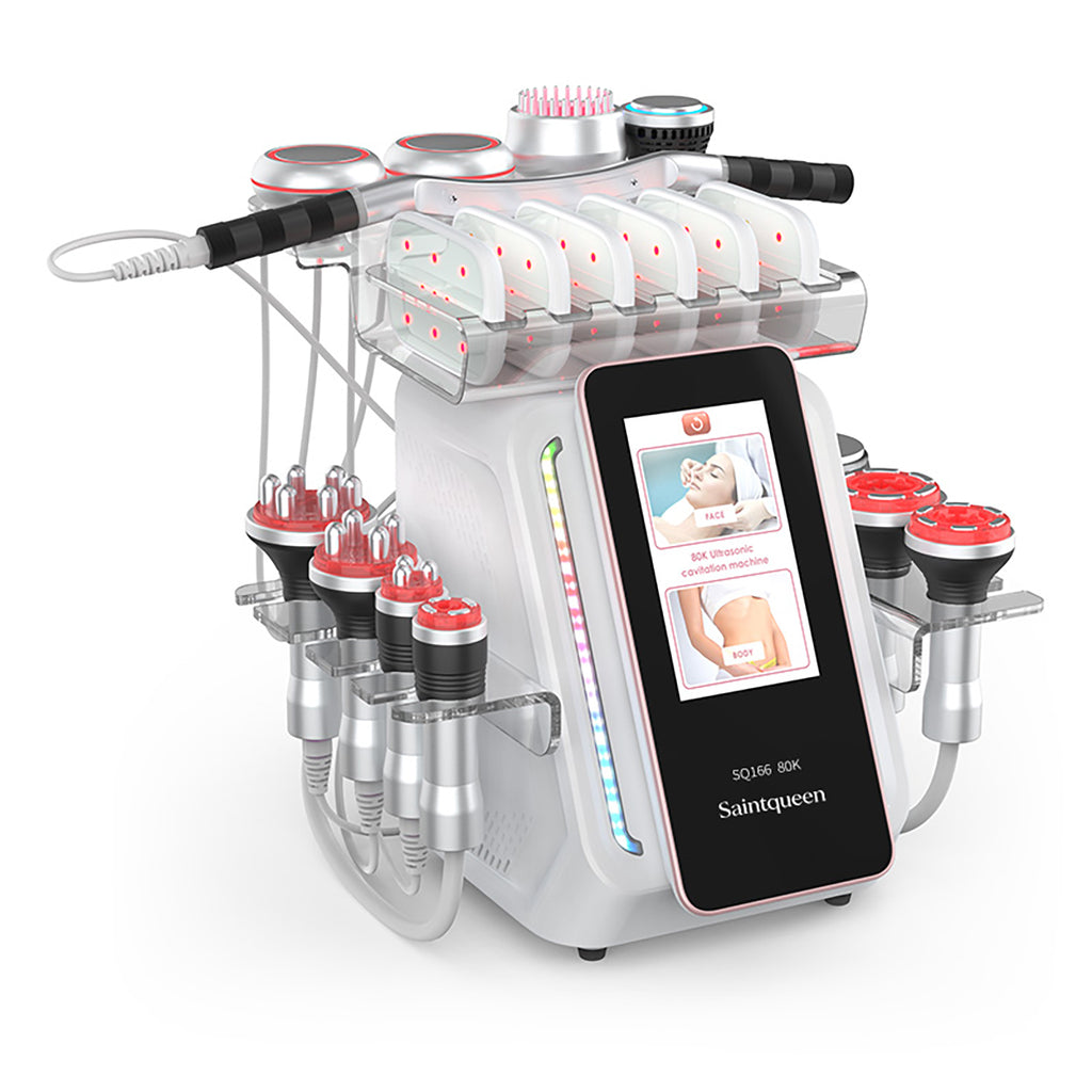 SQ166 Ultra เครื่องคาวิเทชันอัลตราโซนิก 80K และ RF แบบ 13-in-1 พร้อมแผ่นเลเซอร์