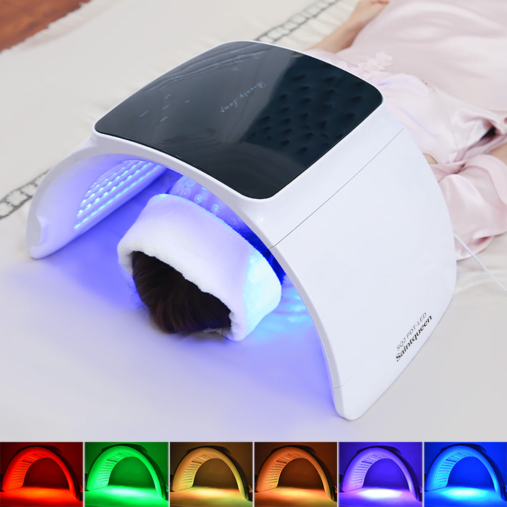 SQ2 เครื่องดูแลผิวหน้าและผิวกายด้วยแสง LED PDT แบบพับได้ 264 ดวง 7 สี พร้อมโหมด Calcium Light และแสงระดับต่ำ LLLT