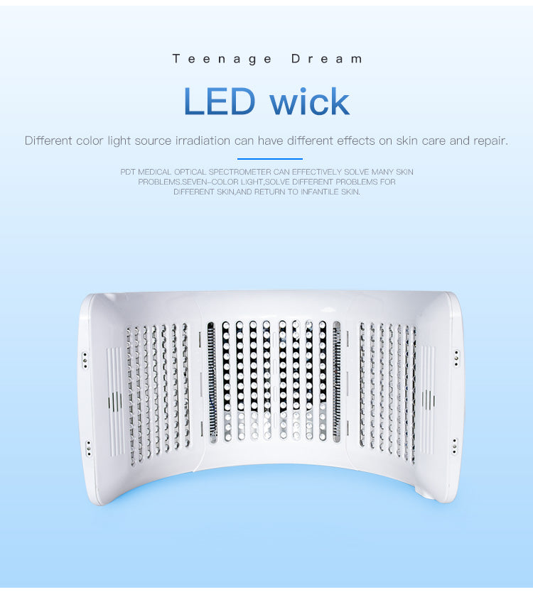 SQ2 เครื่องดูแลผิวหน้าและผิวกายด้วยแสง LED PDT แบบพับได้ 264 ดวง 7 สี พร้อมโหมด Calcium Light และแสงระดับต่ำ LLLT