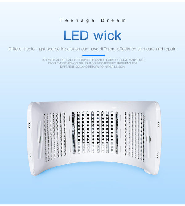 SQ2 เครื่องดูแลผิวหน้าและผิวกายด้วยแสง LED PDT แบบพับได้ 264 ดวง 7 สี พร้อมโหมด Calcium Light และแสงระดับต่ำ LLLT