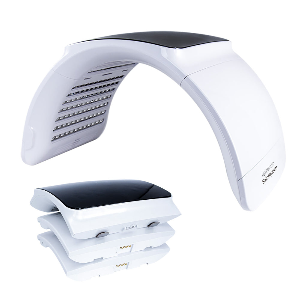 SQ2 เครื่องดูแลผิวหน้าและผิวกายด้วยแสง LED PDT แบบพับได้ 264 ดวง 7 สี พร้อมโหมด Calcium Light และแสงระดับต่ำ LLLT
