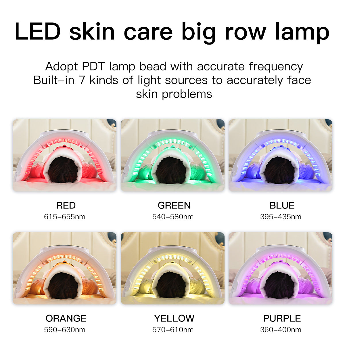 SQ2 เครื่องดูแลผิวหน้าและผิวกายด้วยแสง LED PDT แบบพับได้ 264 ดวง 7 สี พร้อมโหมด Calcium Light และแสงระดับต่ำ LLLT รูปสินค้ารอง