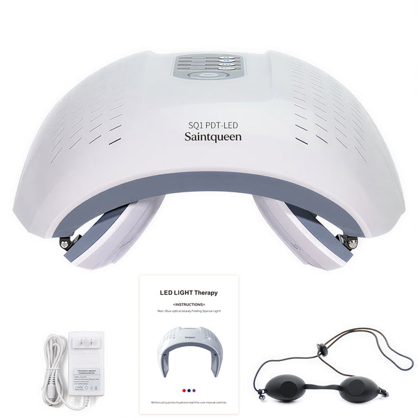 SQ1 เครื่องดูแลผิวด้วย LED 292 ดวง 4 โหมด แสงสีแดง สีน้ำเงิน และอินฟราเรด