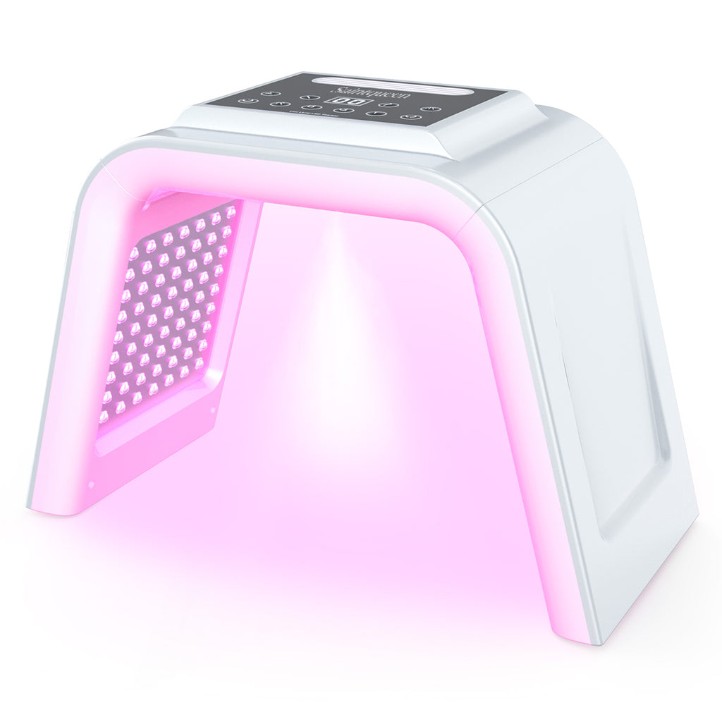 SQ75 เครื่องดูแลผิวหน้าและผิวกายด้วยแสง LED PDT 170 ดวง 7 สี แบบพับได้ พร้อมระบบพ่นละอองน้ำนาโนอัลตราโซนิกในตัว