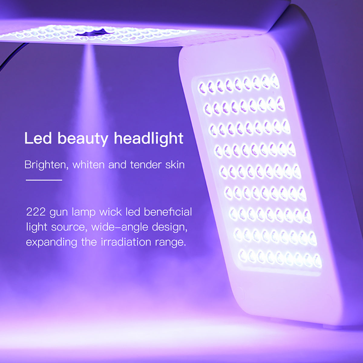 SQ49 โดม LED พับได้สำหรับดูแลผิว พร้อมละอองนาโนและความอุ่น