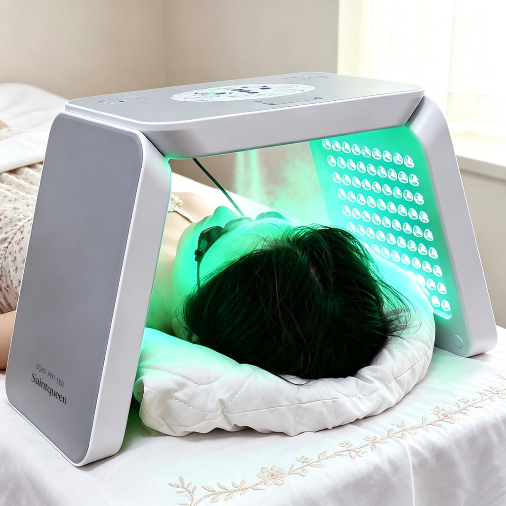 SQ49 โดม LED พับได้สำหรับดูแลผิว พร้อมละอองนาโนและความอุ่น