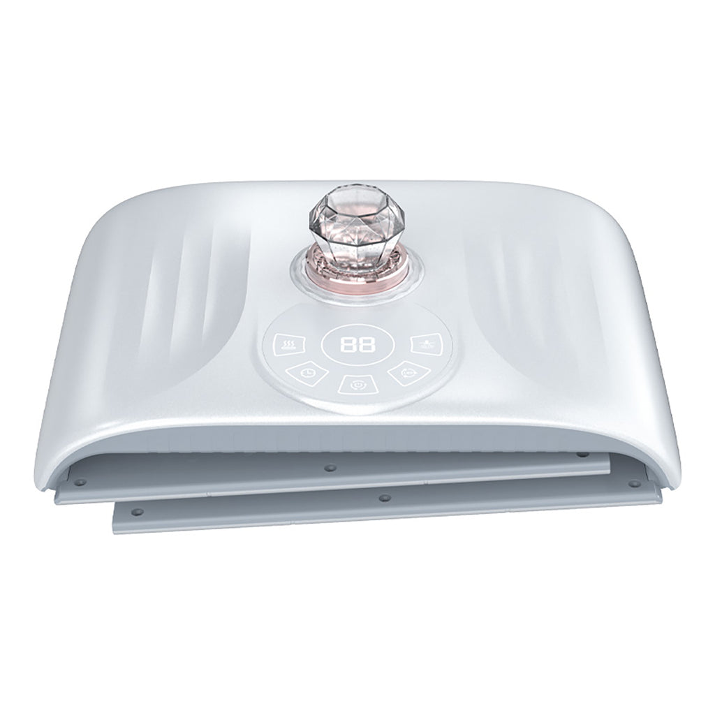 SQ125 เครื่องดูแลผิวหน้าด้วยแสง LED PDT 117 ดวง 7 สี แบบพับได้ พร้อมละอองน้ำนาโนอัลตราโซนิกและประคบร้อน