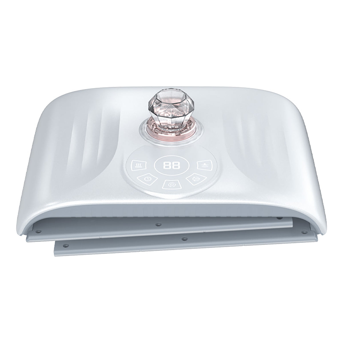 SQ125 เครื่องดูแลผิวหน้าด้วยแสง LED PDT 117 ดวง 7 สี แบบพับได้ พร้อมละอองน้ำนาโนอัลตราโซนิกและประคบร้อน