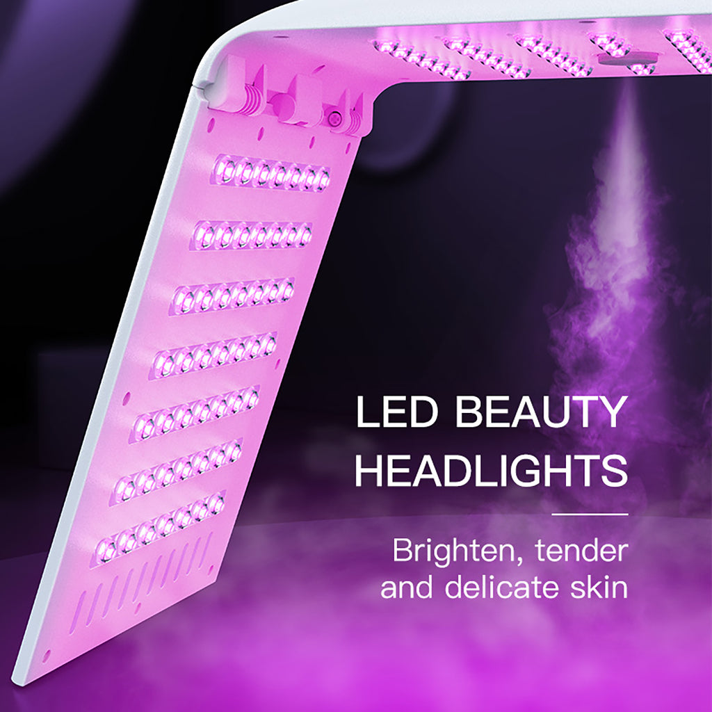 SQ122 เครื่องดูแลผิวด้วยแสง LED PDT 135 ดวง 8 โหมด แบบพับได้ พร้อมละอองน้ำนาโนเพื่อผิวดูชุ่มชื้นและสดใส