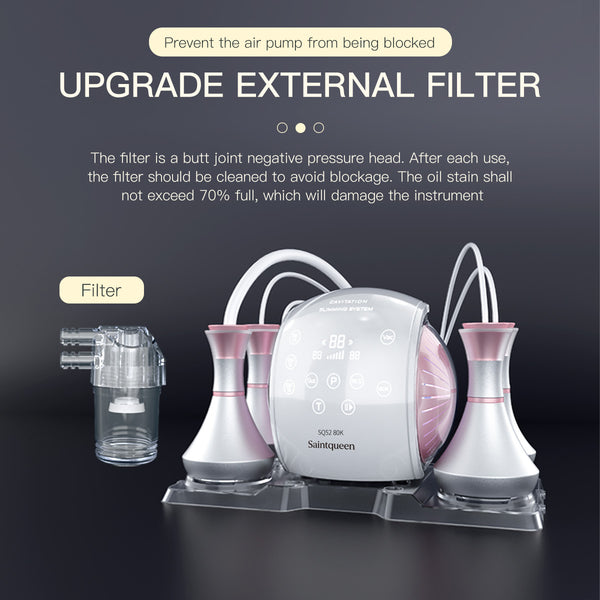 SQ52 Pro เครื่องคาวิเทชันอัลตราโซนิก 80K แบบ 5-in-1 พร้อม RF หลายขั้วและนวดสุญญากาศ สำหรับดูแลรูปร่าง นวดระบายน้ำเหลือง ผิวที่ดูกระชับ และริ้วรอยบนใบหน้า ลำคอ และลำตัว