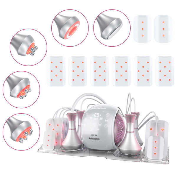 SQ52 Pro เครื่องคาวิเทชัน 80K แบบ 6-in-1 พร้อม RF หลายขั้ว สุญญากาศ และเลเซอร์ สำหรับดูแลรูปร่างและผิวที่ดูกระชับที่บ้านหรือซาลอน