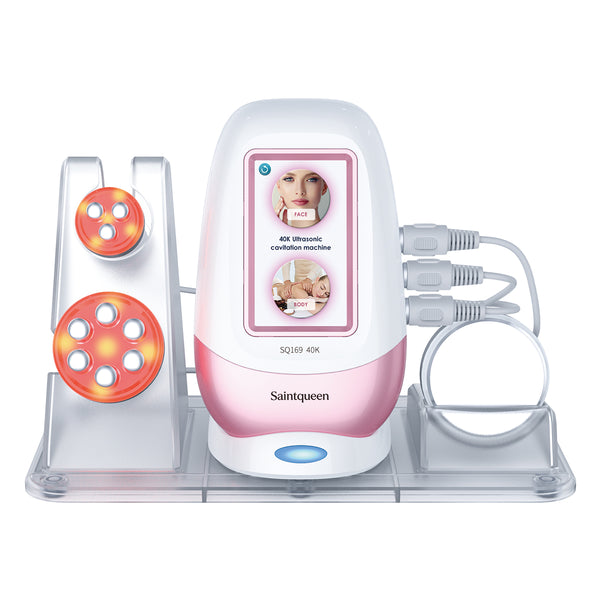 SQ169 Basic เครื่องคาวิเทชันอัลตราโซนิก 40K แบบ 3-in-1 พร้อม RF 3 และ 6 ขั้ว สำหรับดูแลรูปร่าง ผิวกาย และริ้วรอยบนใบหน้าที่บ้าน