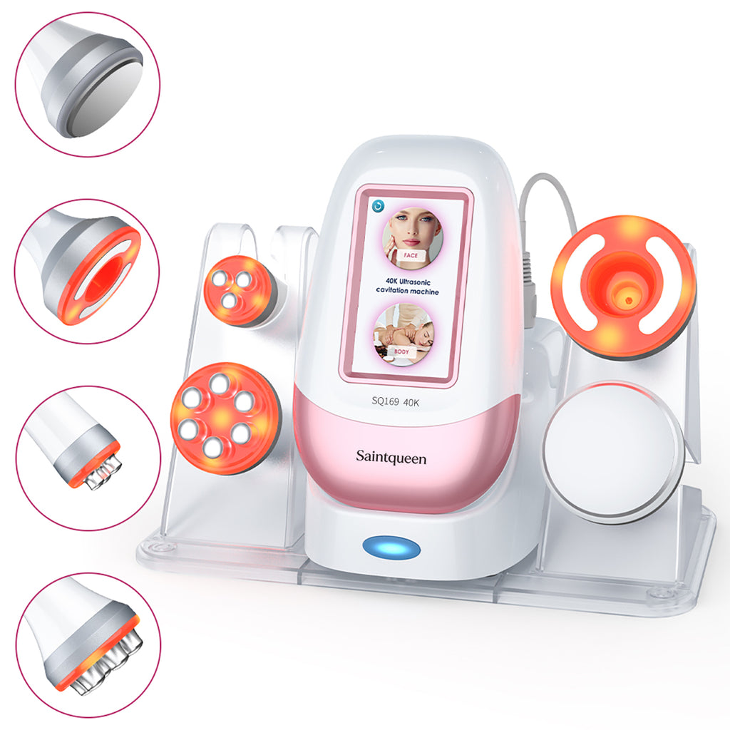 SQ169 Basic เครื่องคาวิเทชัน 40K แบบ 4-in-1 พร้อม RF หลายขั้วและนวดสุญญากาศ สำหรับดูแลรูปร่างและผิวหน้าให้ดูกระชับที่บ้าน