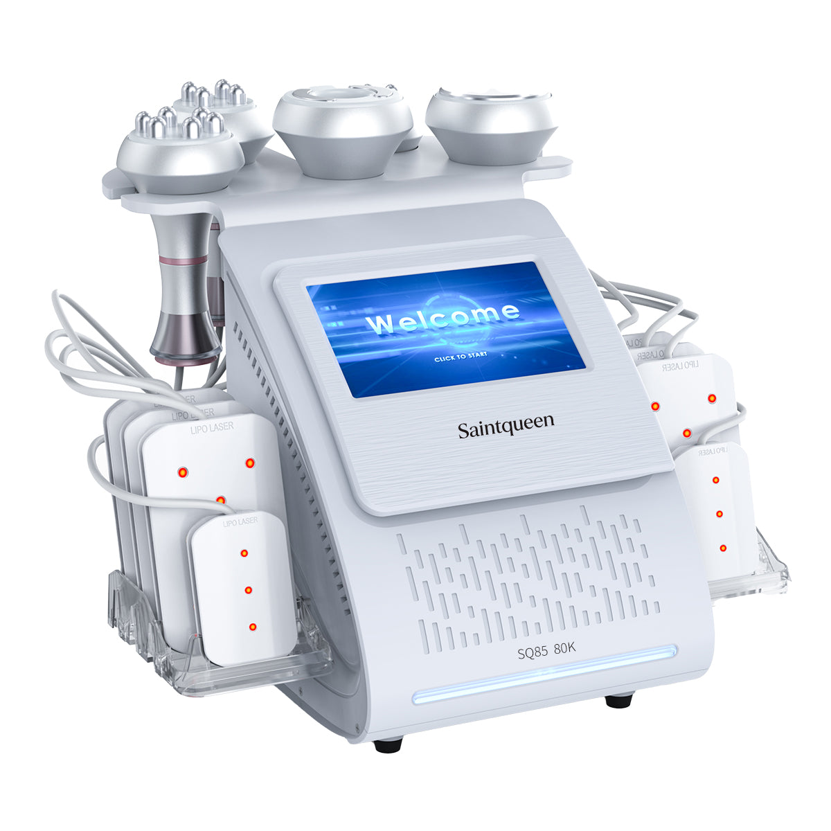 SQ85C Pro เครื่องคาวิเทชันอัลตราโซนิก 80K และ RF แบบ 6-in-1 พร้อมแผ่นเลเซอร์