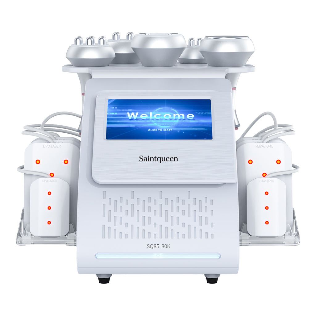 SQ85C Pro เครื่องคาวิเทชันอัลตราโซนิก 80K และ RF แบบ 6-in-1 พร้อมแผ่นเลเซอร์