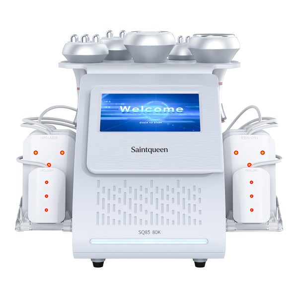 SQ85C Pro เครื่องคาวิเทชันอัลตราโซนิก 80K และ RF แบบ 6-in-1 พร้อมแผ่นเลเซอร์