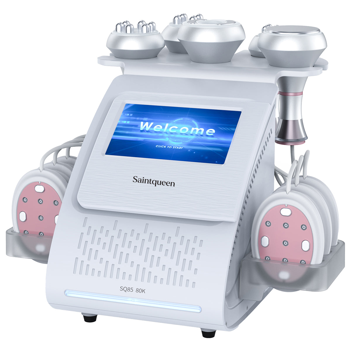 SQ85B Pro เครื่องคาวิเทชันอัลตราโซนิก 80K และ RF แบบ 6-in-1 พร้อมแผ่นเลเซอร์ + ไมโครเคอร์เรนต์ รูปสินค้าหลัก