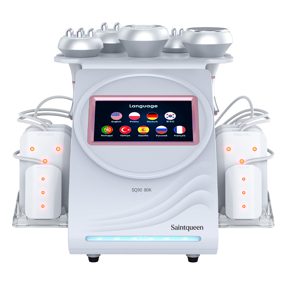 SQ90C Pro เครื่องคาวิเทชันอัลตราโซนิก 80K และ RF แบบ 6-in-1 พร้อมแผ่นเลเซอร์
