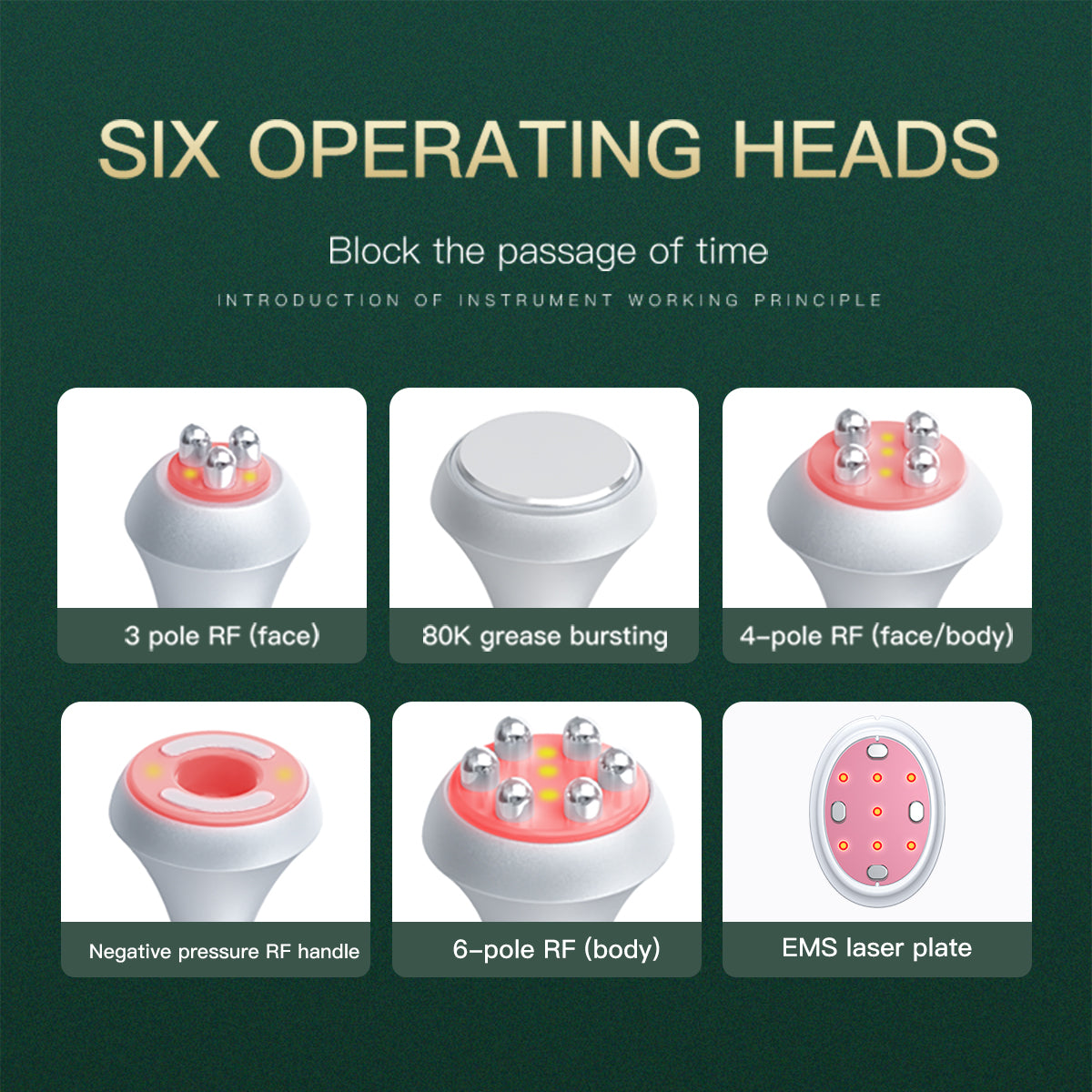 SQ90B Pro เครื่องคาวิเทชันอัลตราโซนิก 80K และ RF แบบ 6-in-1 พร้อมแผ่นเลเซอร์ + ไมโครเคอร์เรนต์ รูปสินค้ารอง
