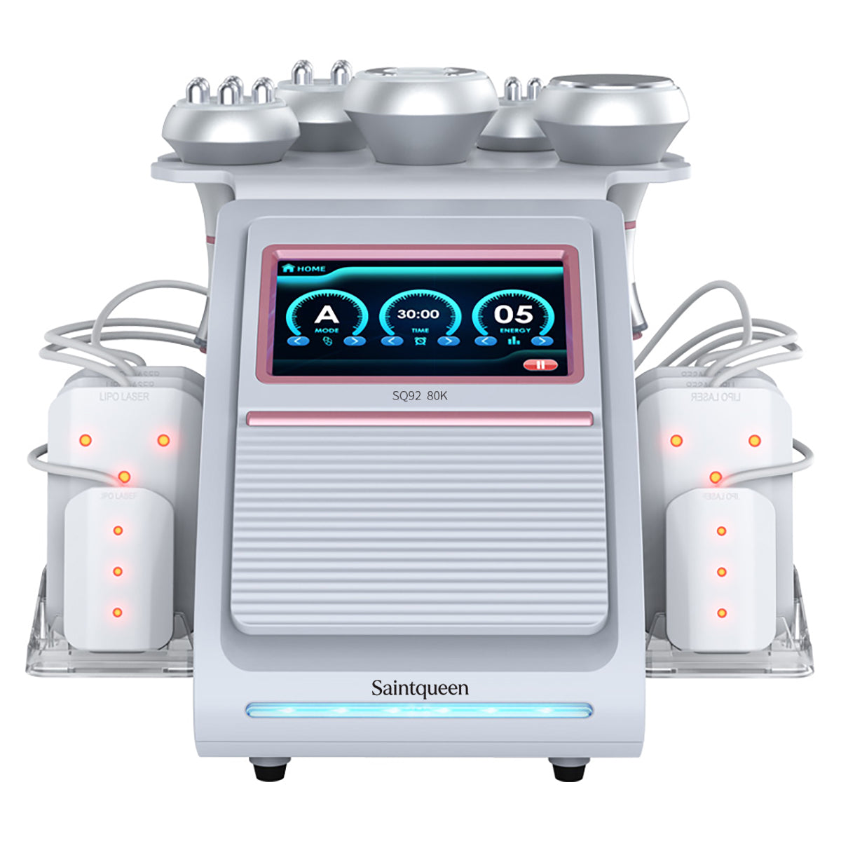 SQ92C Pro เครื่องคาวิเทชันอัลตราโซนิก 80K และ RF แบบ 6-in-1 พร้อมแผ่นเลเซอร์
