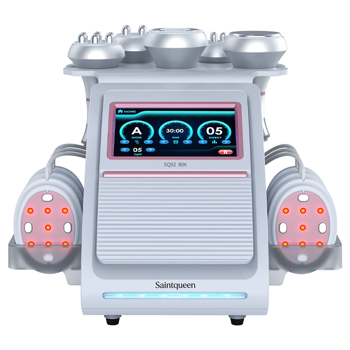 SQ92B Pro เครื่องคาวิเทชันอัลตราโซนิก 80K และ RF แบบ 6-in-1 พร้อมแผ่นเลเซอร์ + ไมโครเคอร์เรนต์