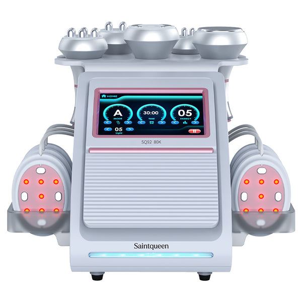 SQ92B Pro เครื่องคาวิเทชันอัลตราโซนิก 80K และ RF แบบ 6-in-1 พร้อมแผ่นเลเซอร์ + ไมโครเคอร์เรนต์
