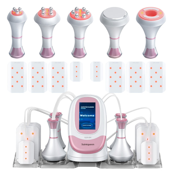 SQ95C Pro เครื่องคาวิเทชัน 80K แบบ 6-in-1 พร้อม RF หลายขั้ว สุญญากาศ และเลเซอร์ สำหรับดูแลรูปร่าง ผิวที่ดูกระชับ และริ้วรอยบนใบหน้า