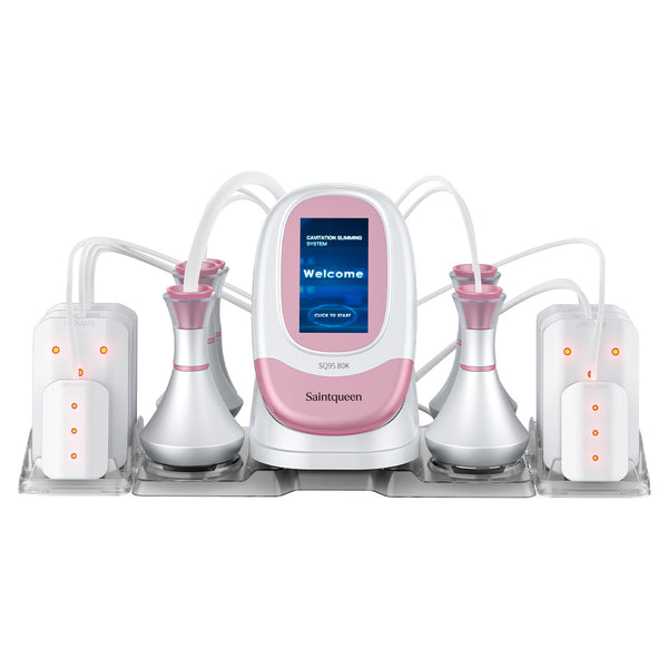 SQ95C Pro เครื่องคาวิเทชัน 80K แบบ 6-in-1 พร้อม RF หลายขั้ว สุญญากาศ และเลเซอร์ สำหรับดูแลรูปร่าง ผิวที่ดูกระชับ และริ้วรอยบนใบหน้า