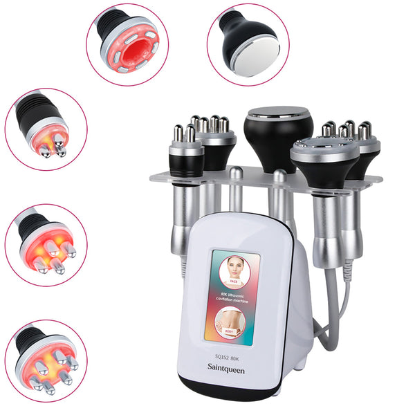 SQ152 Pro เครื่องคาวิเทชันอัลตราโซนิก 80K และ RF หลายขั้ว แบบ 5-in-1 เพื่อดูแลรูปร่าง ใบหน้าดูยกกระชับ ริ้วรอยดูจางลง และผิวดูยืดหยุ่น