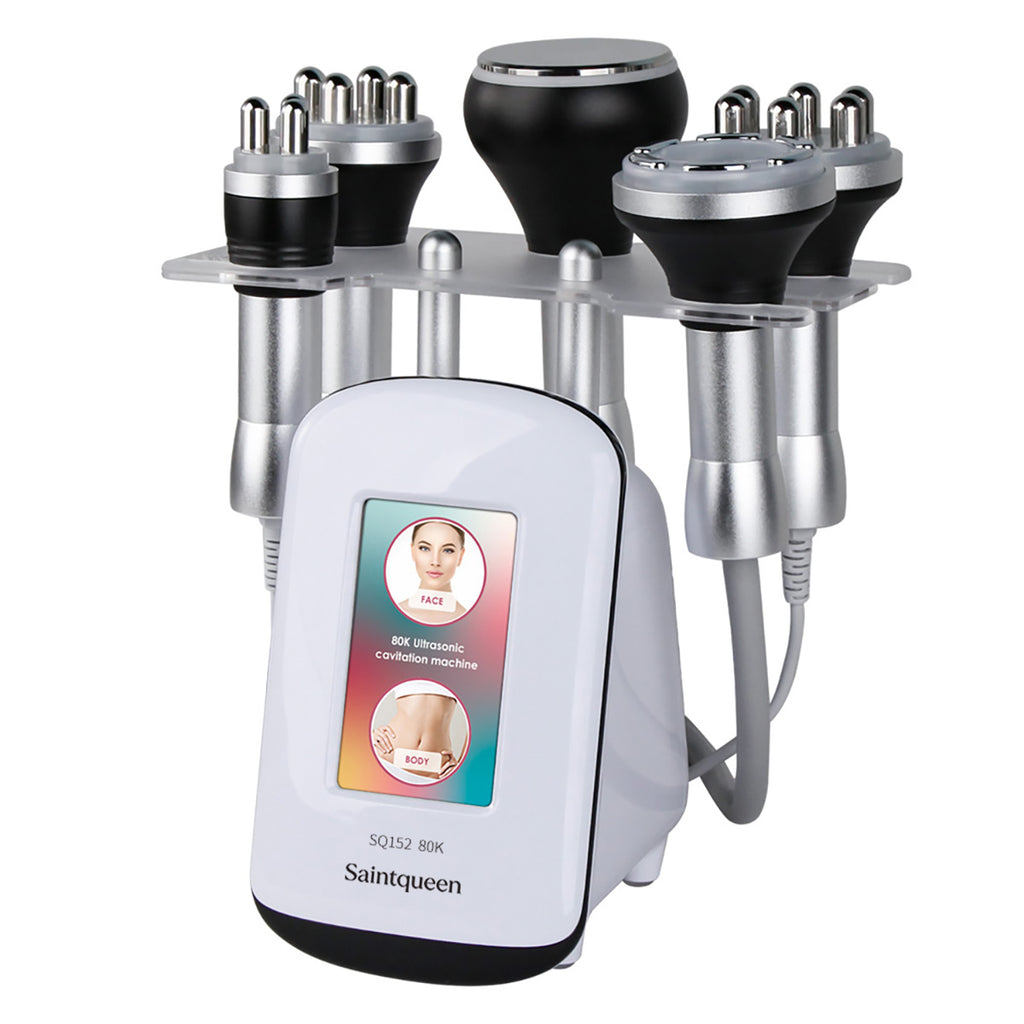 SQ152 Pro เครื่องคาวิเทชันอัลตราโซนิก 80K และ RF หลายขั้ว แบบ 5-in-1 เพื่อดูแลรูปร่าง ใบหน้าดูยกกระชับ ริ้วรอยดูจางลง และผิวดูยืดหยุ่น