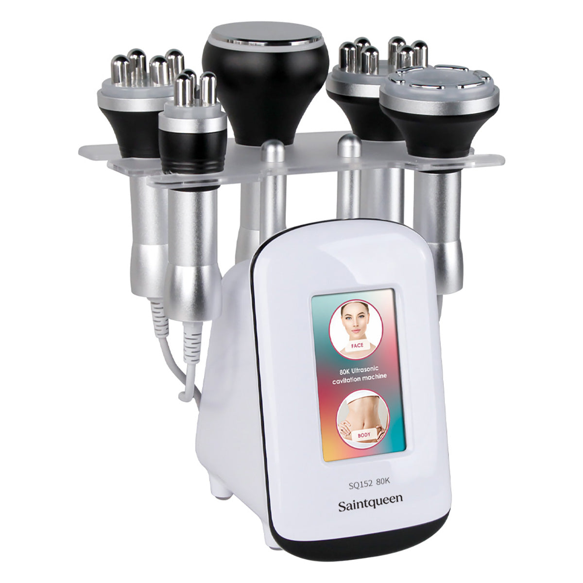 SQ152 Pro เครื่องคาวิเทชันอัลตราโซนิก 80K และ RF หลายขั้ว แบบ 5-in-1 เพื่อดูแลรูปร่าง ใบหน้าดูยกกระชับ ริ้วรอยดูจางลง และผิวดูยืดหยุ่น