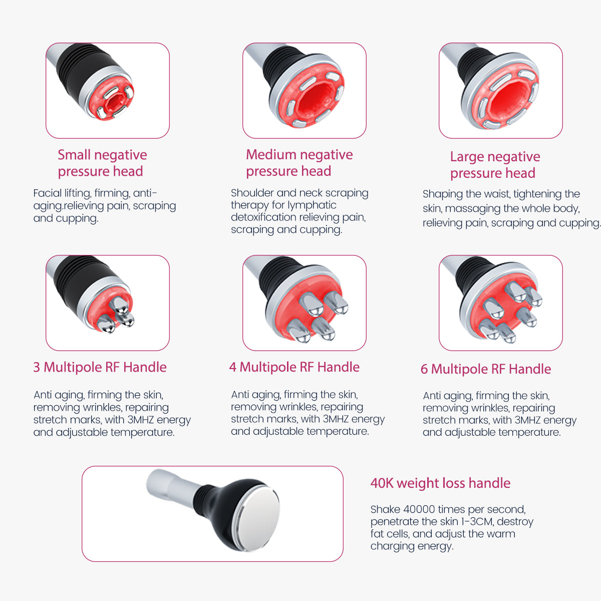 SQ41 เครื่องคาวิเทชัน 40K และ RF เพื่อความงาม 7-in-1